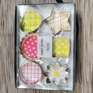 Martha Stewart Collection Set of 6 Assorted Shape Cookie Cutter Stainless Steel